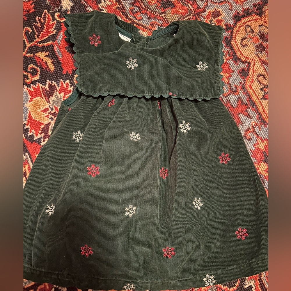Vintage toddler snowflake dress
